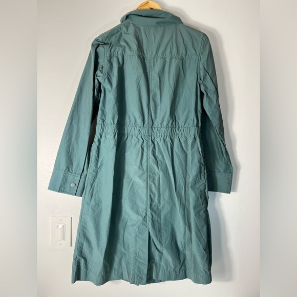 Eileen Fisher Organic Cotton/Nylon Jacket 2 Way Full Zip Blue Coat Womens XXS - Picture 6 of 16